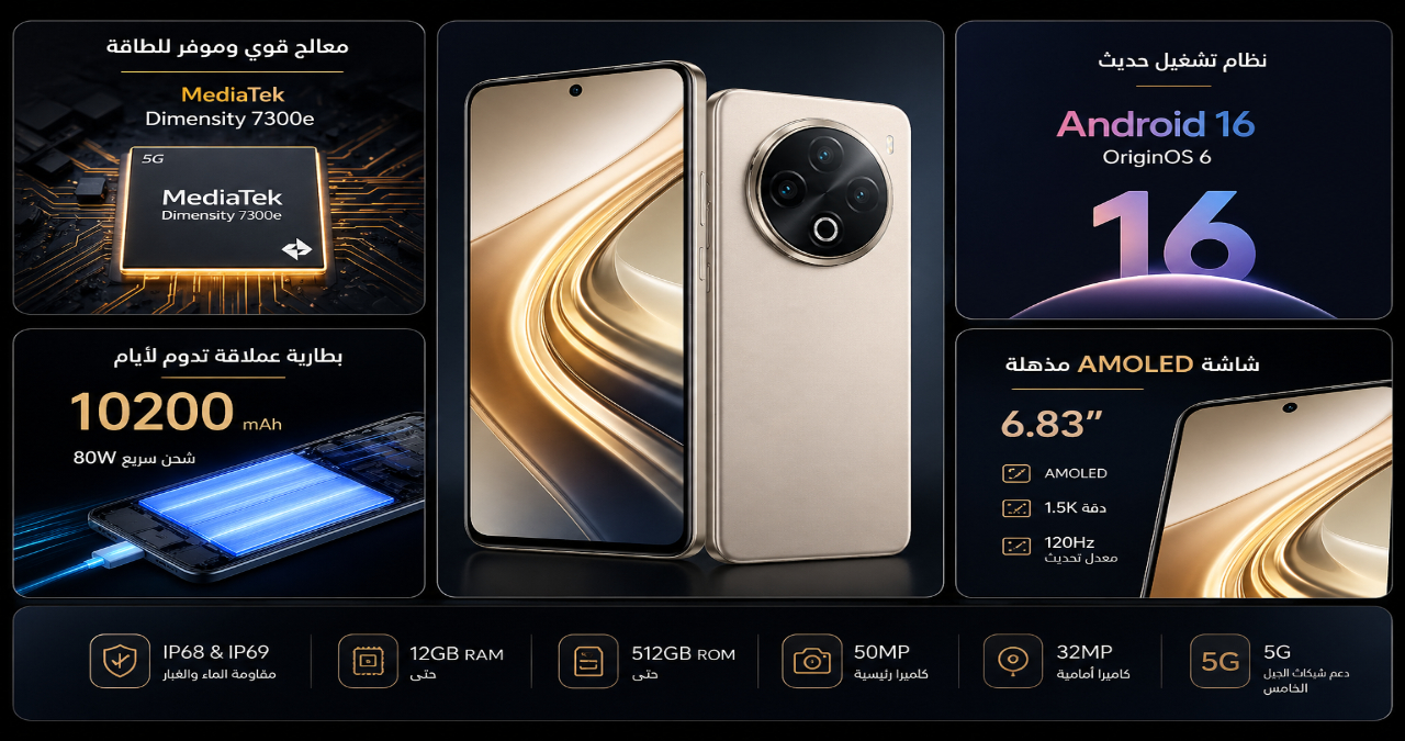 سعر ومواصفات Vivo Y600 Pro